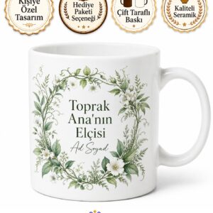 Peyzaj Bahçıvanı Bahçelere Hayat Veren İsim Yazılı Kupa Bardak Hediye
