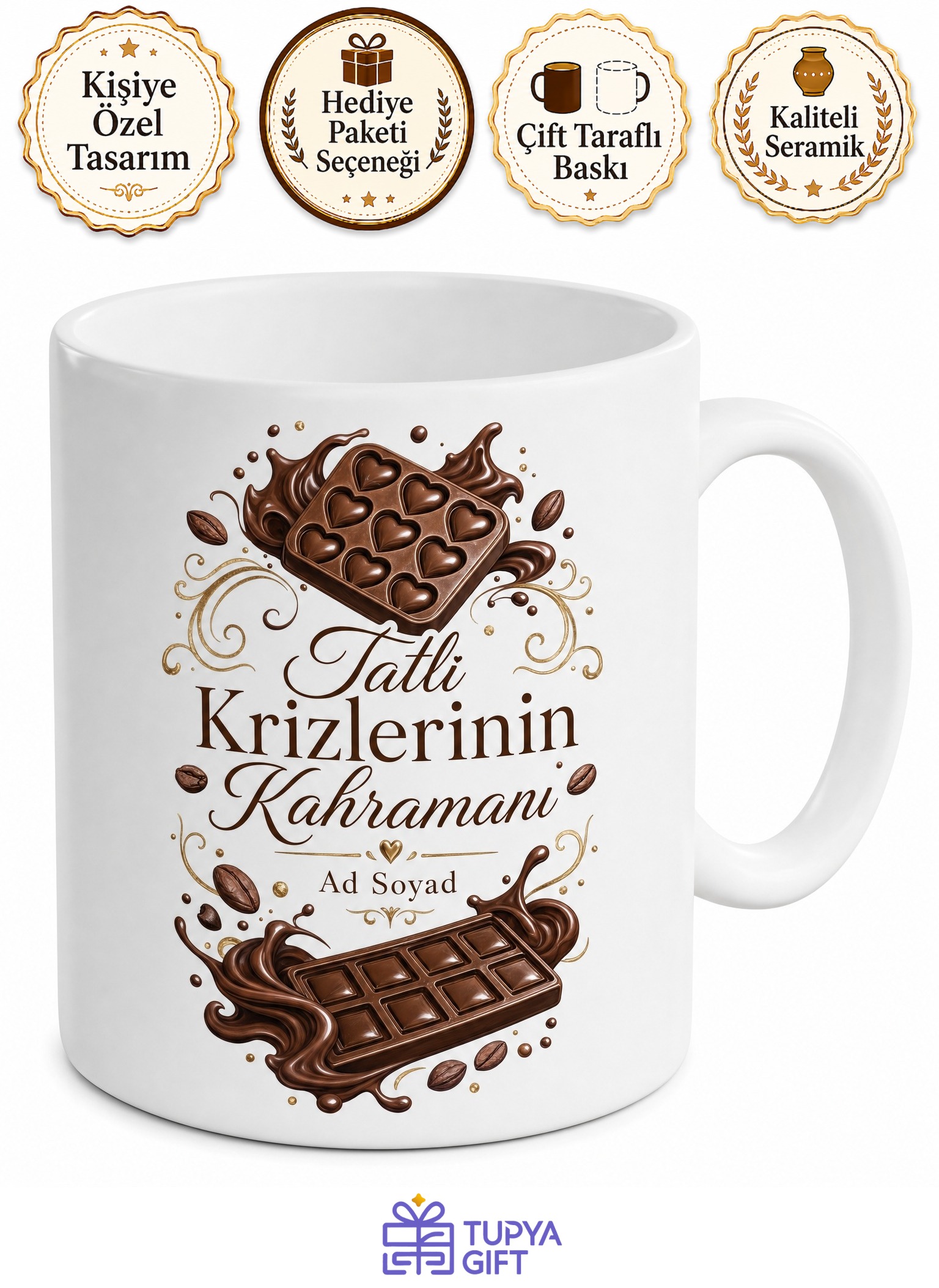 Çikolata Kalıplama Ustası Tatlı Krizlerinin Kahramanı Kahve Kupası Hediye