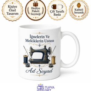 Dikiş Makinesi Tamircisi İğnelerin Ve Mekiklerin Ustası Seramik Kupa Hediye Bardak
