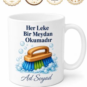 Halı Yıkama Fabrikası İşçisi Lekelerin Düşmanı Çay Kupası Hediye Bardak