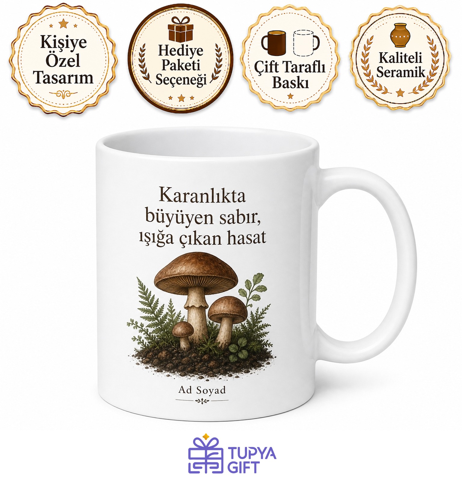 Mantar Yetiştiricisi Karanlık Oda Çiftçisi Kahve Kupası Hediye Bardak