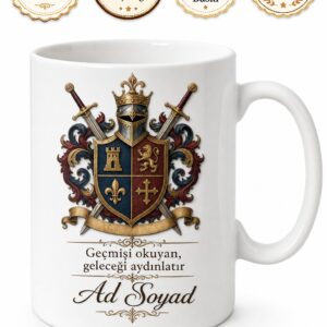 Heraldik Uzmanı Armalar Ve Soy İşaretleri Araştırmacısı İsim Yazılı Kupa Bardak Hediye