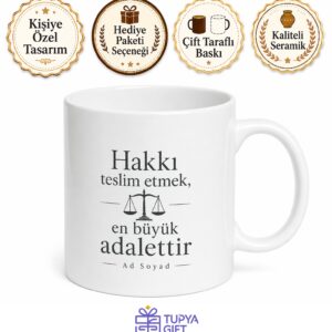 Tazminat Uzmanı Hak Arama Profesyoneli Çay Kupası Hediye Bardak