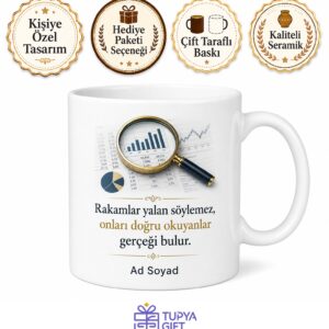 Beyaz Yaka Suçları Soruşturmacısı Mali Dedektif Seramik Kupa Bardak Hediye