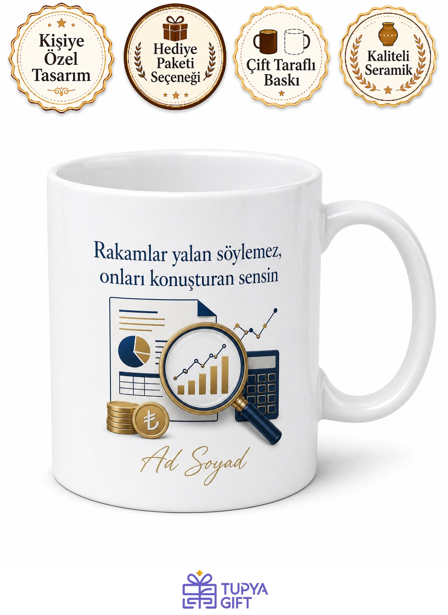 Adli Muhasebeci Finansal Yolsuzluk Dedektifi Çay Kupası Hediye Bardak
