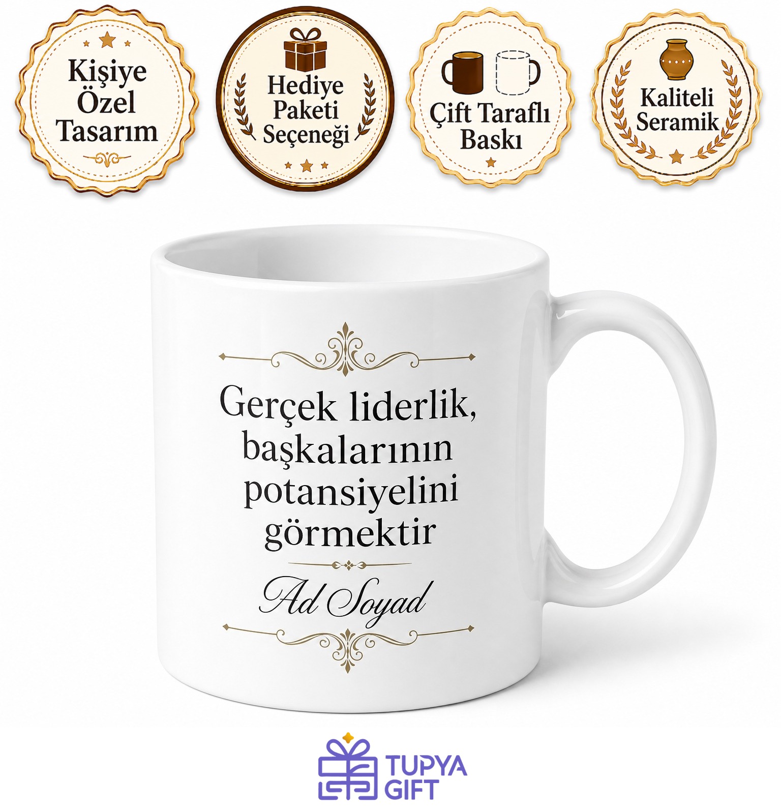 Yönetici Koçu Liderleri Parlatan Uzman İsme Özel Kupa Bardak Hediye