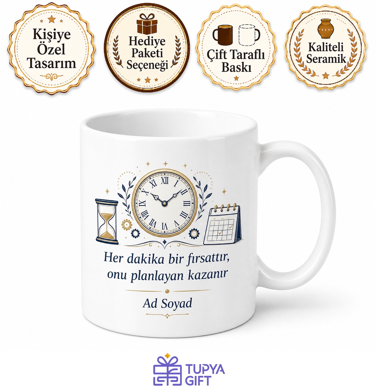 Zaman Yönetimi Koçu Planlama Ustası Kahve Kupası Hediye Bardak