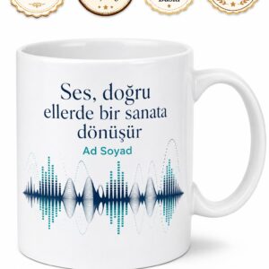 Akustik Mühendisi Sesin Yankısını Düzenleyen Kahve Kupası Hediye Bardak