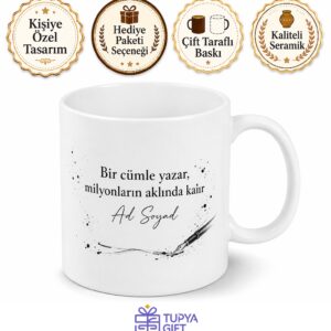 Slogan Yazarı Markaların Tek Cümlelik Özeti İsme Özel Kupa Bardak Hediye