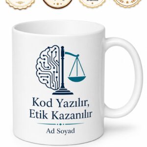 Robotik Etik Uzmanı Geleceğin Makine Hukuku Çay Kupası Hediye Bardak