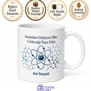 Nanoteknoloji Mühendisi Atom Boyutunda Mimarlık Hediye Seramik Kupa Bardak