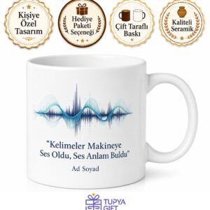 Ses Tanıma Dilbilimcisi Makineleri Konuşturan İsme Özel Kupa Bardak Hediye