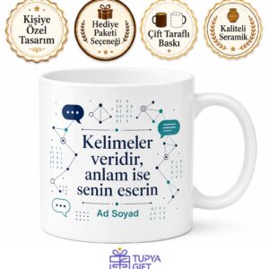NLP Uzmanı Doğal Dil İşleme Bilgisayarlara Dil Öğreten Hediye Seramik Kupa Bardak