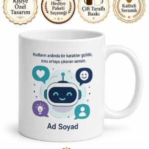 Chatbot Kişilik Tasarımcısı Yapay Zekaya Karakter Katan Kahve Kupası Hediye
