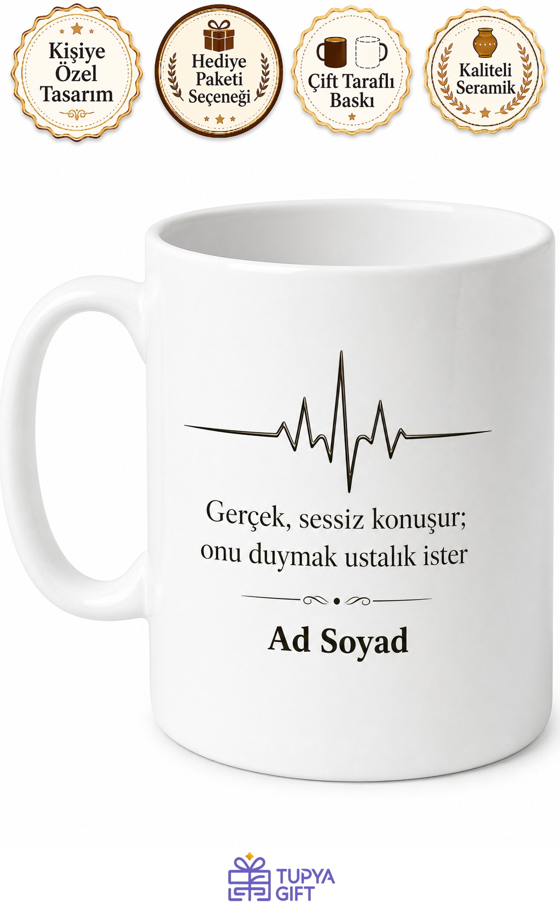 Yalan Makinesi Operatörü Çarpıntı Ve Terleme Analisti İsme Özel Kupa Bardak Hediye