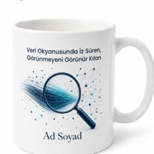 OSINT Açık Kaynak İstihbarat Uzmanı İz Sürücü İsim Yazılı Kupa Bardak Hediye