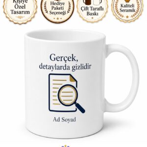 Sigorta Dolandırıcılığı Müfettişi Kaza Dedektifi Çay Kupası Özel Tasarım Hediye Bardak