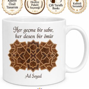 Kündekari Ustası Çivisiz Ahşap Geçme Sanatı Çay Kupası Hediye Bardak