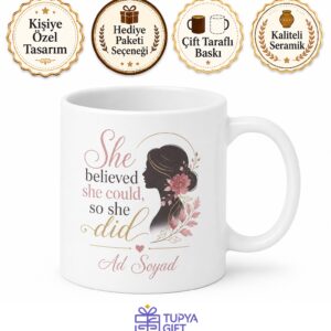 Feminist Baskılı Feminist İngilizce Kupa Bardak Hediye Özel Tasarım Porselen Mug
