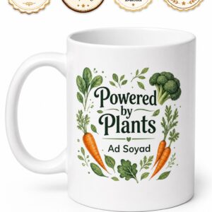 Vegetarian Baskılı Vejetaryen İngilizce Kupa Bardak Hediye Porselen Mug