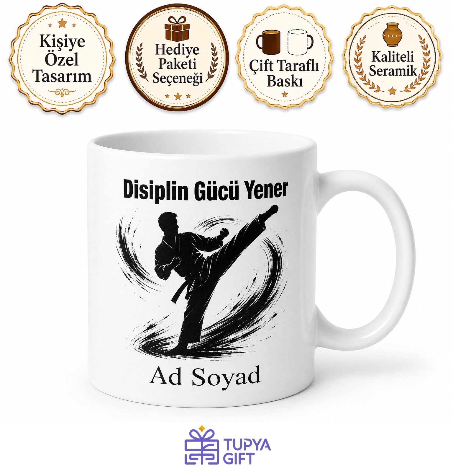 Martial Arts Is Life Dövüş Sanatları Hayattır İngilizce Temalı Kupa Bardak Hediye