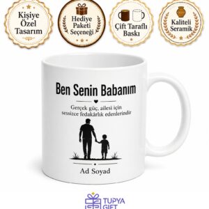 Ben Senin Babanım Kupa Bardak Babalar Günü Hediye