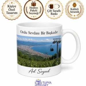 Ordu Memleket Hatırası Fotoğraflı Kupa Bardak Hediye Özel Tasarım