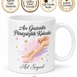 Ağda Kullananlara Özel Komik Kupa Bardak Pürüzsüz Bacaklar Hediye Mug