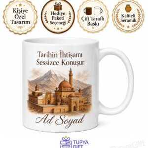 Ağrı Doğubayazıt İshak Paşa Sarayı Tarihi İhtişam Seramik Kupa Bardak Hediye