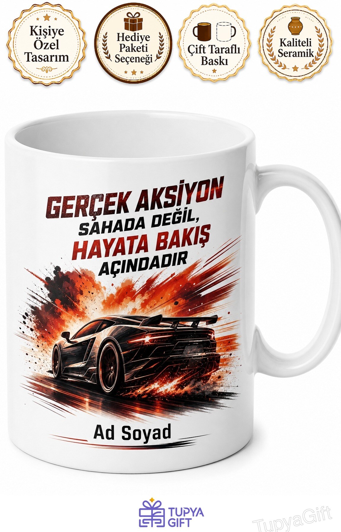 Aksiyon Filmi Tutkunlarına Patlamalar ve Hızlı Arabalar Kupa Bardak Hediye