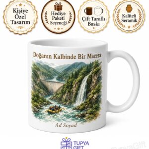 Artvin Karagöl Mençuna Şelalesi Deriner Barajı Çoruh Nehri Rafting Macera Kupa Bardak Hediye
