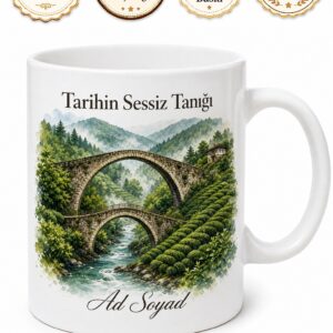 Artvin Tarihi Kemer Köprüler Karadeniz Ruhu Hediye Kupa Bardak