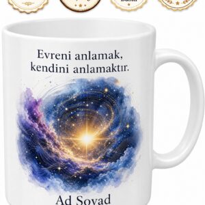 Astrofizikçiye Hediye Yıldız Doğumu Evrenin Genişlemesi Işık Yılı Gökyüzü Bilimi Kupa Bardak