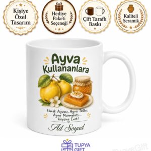 Ayva Kullananlara Ekmek Ayvası Ayva Tatlısı Ayva Marmelatı Kupa Bardak Hediye