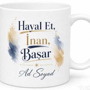 Hayal Et İnan Başar İngilizce Kupa Bardak Hediye