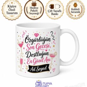 Bekarlığa Veda Partisi Son Bekar Gecesi Kupa Bardak Eğlenceli Hediye