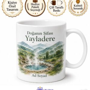 Bingöl Yayladere Doğal Kaplıcaları Dağ Havası Hatıra Kupası Hediye Bardak