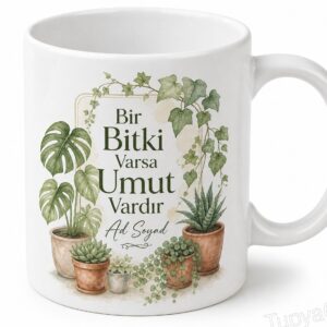 Bitki Annesi İngilizce Çay Kupası Porselen Hediye Bardak