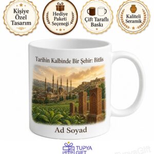 Bitlis Beş Minare Ahlat Selçuklu Mezarlığı Tütün Tarlaları Tarihi Şehir Porselen Kupa Hediye