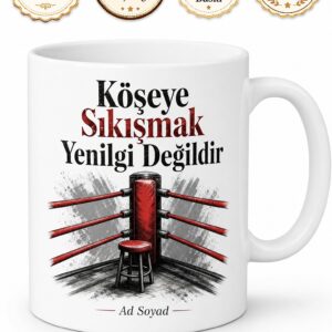 Boks Ringinde Köşeye Sıkışanlara Nakavt Olmadan Önceki Son Mola Kupa Hediye