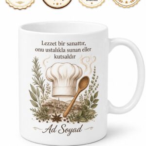 Bolu Mengen Aşçılar Diyarı Mutfak Sanatı Gurme Çay Kupası Hediye Bardak