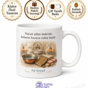 Buhar Odasına Giren Kese Yaptıranlara Hamam Taşı Göbek Taşı Buhar Kupa Hediye