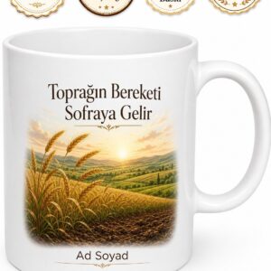 Çorum Mecitözü Doğal Tarım Bereketli Topraklar Hediye Kupa Bardak