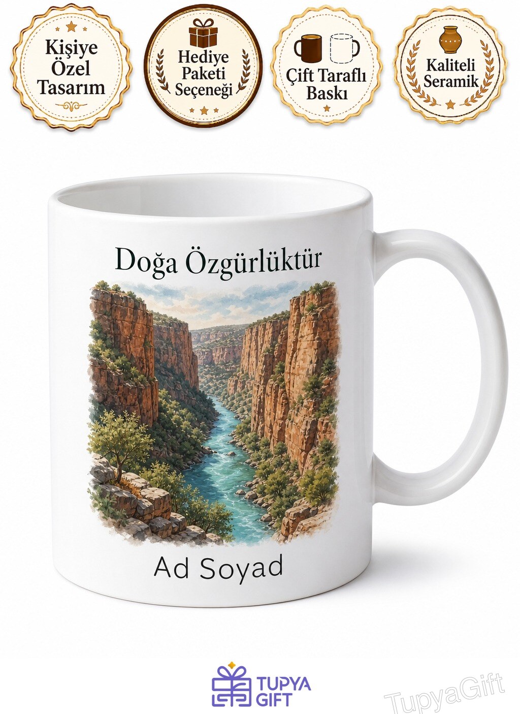 Diyarbakır Çüngüş Kanyonu Doğa Sporları Kahve Kupası Hediye Bardak