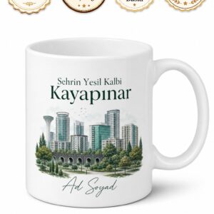 Diyarbakır Kayapınar Modern Yüzü Park Orman Şehir Hatırası Kupa Bardak Hediye