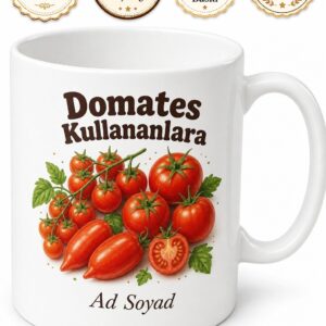Domates Kullananlara Salkım Domates Çanakkale Domatesi Salça Domatesi Kupa Bardak Hediye