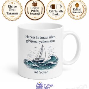 Dünya Girişimcilik Günü Kendi İşini Kuran Cesur Yüreklere Hediye Kupa Bardak