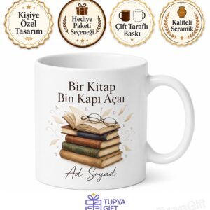 Dünya Kitap Günü Okumadan Duramayanlara Sayfalar Arası Yolculuk Kupa Hediye Bardak