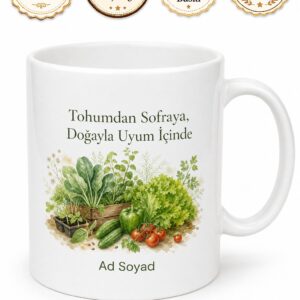 Dünya Vejetaryen Günü Hediye Kupa Bitkisel Beslenme Sağlıklı Yaşam Bardak