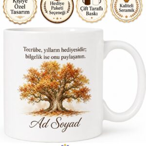 Dünya Yaşlılar Günü Tecrübeleriyle Yol Gösteren Çınarlara Özel Baskılı Kupa Bardak Hediye